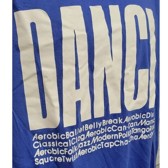 Vintage Hanes DANCE Style Names T Shirt 90s Single Stitch - Picture 2 of 4